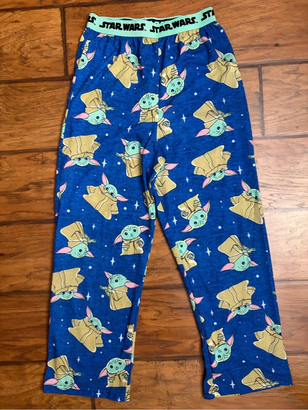 Star Wars Grogu Blue Kids Pajama Bottoms